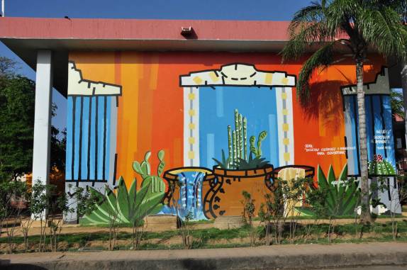 Arte nas ruas de Coro, cidade histórica no noroeste da Venezuela